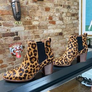 Madewell Regan Boot in Leopard Calf Hair - Women’s Size 8.5